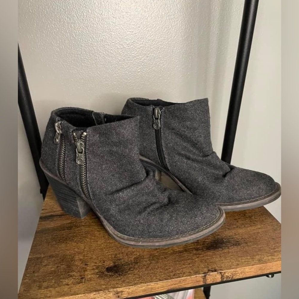 Blowfish Charcoal Grey Booties